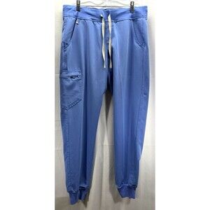 Figs Womens Zamora Jogger Blue Scrub Pants Size Medium